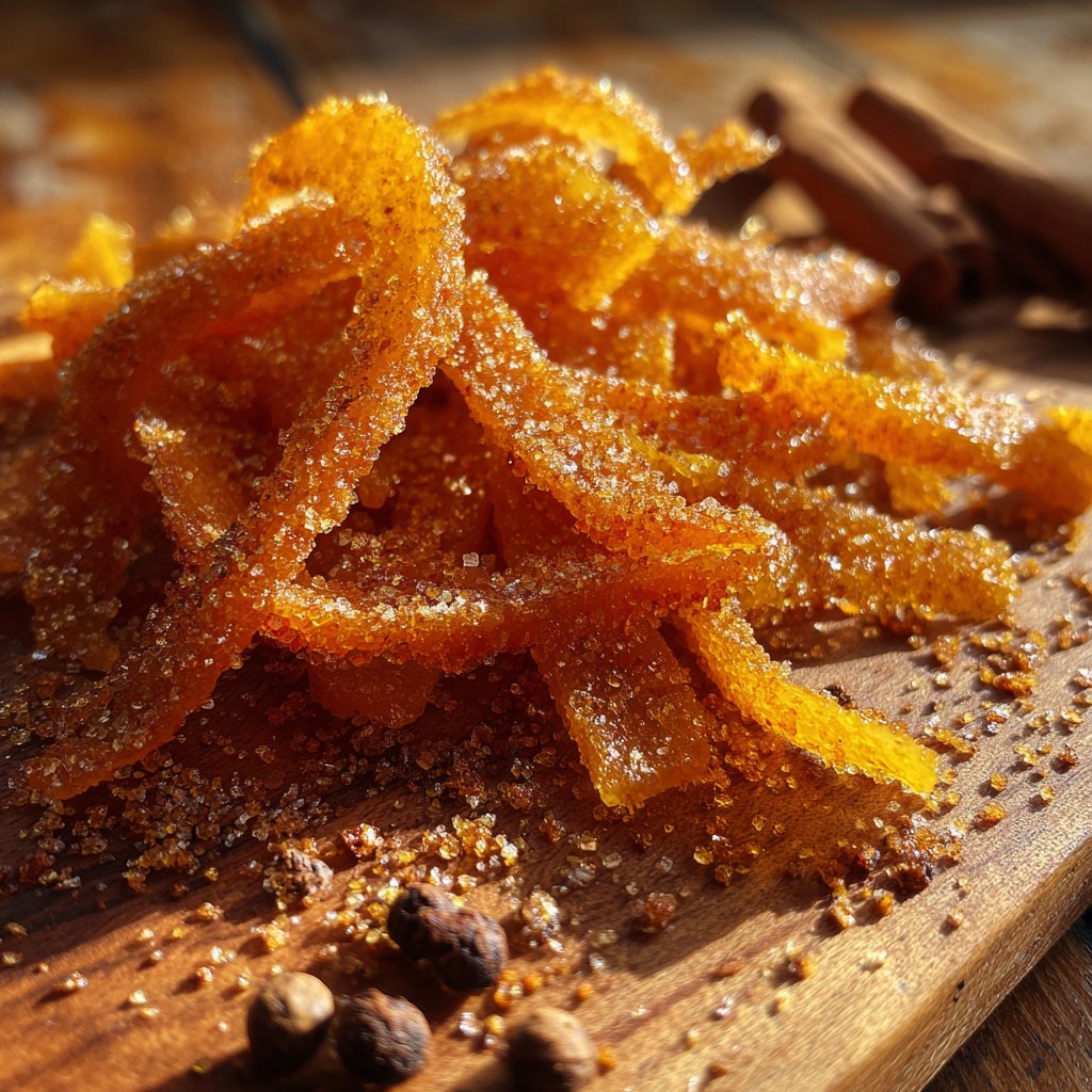 Candied Orange Peel with Warm Spices