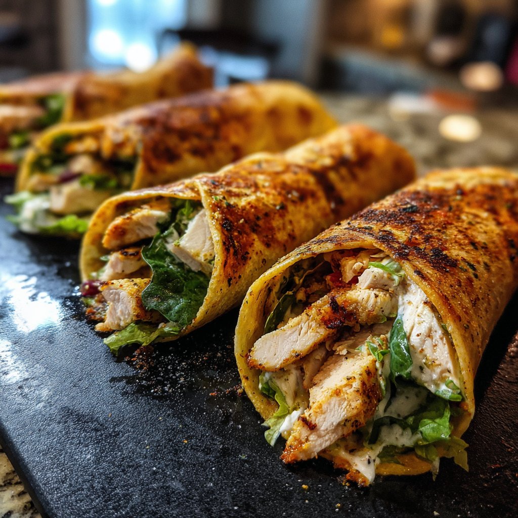 Ranch Seasoned Turkey Wraps