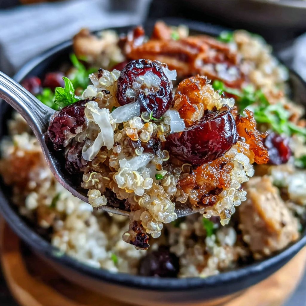 Turkey and Cranberry Quinoa Bowl