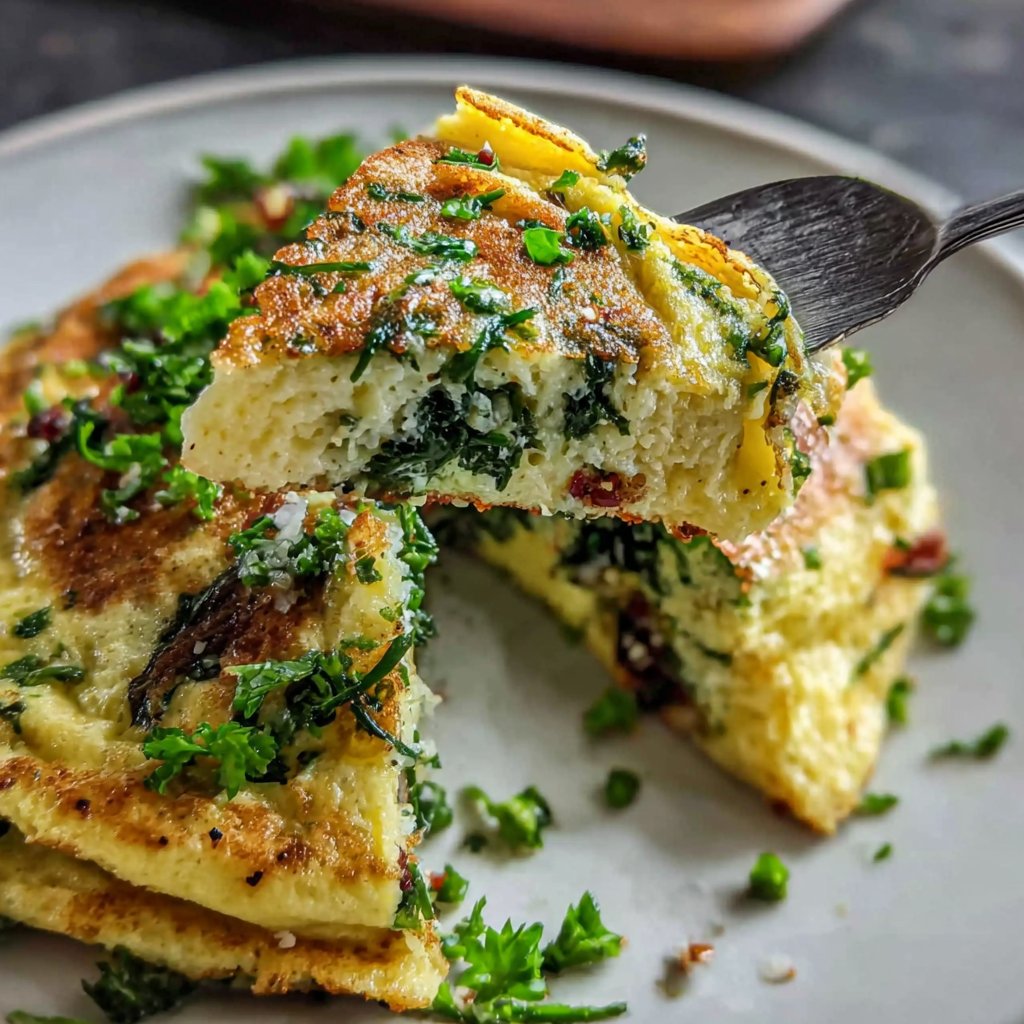 Dandelion Green Omelette Surprise