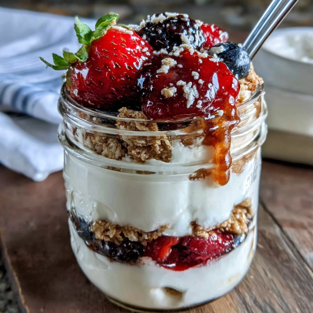 Greek Yogurt Parfait with Berries