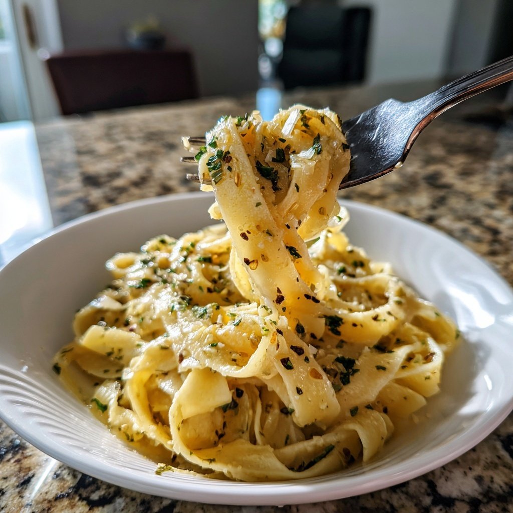 Quick Garlic Butter Pasta